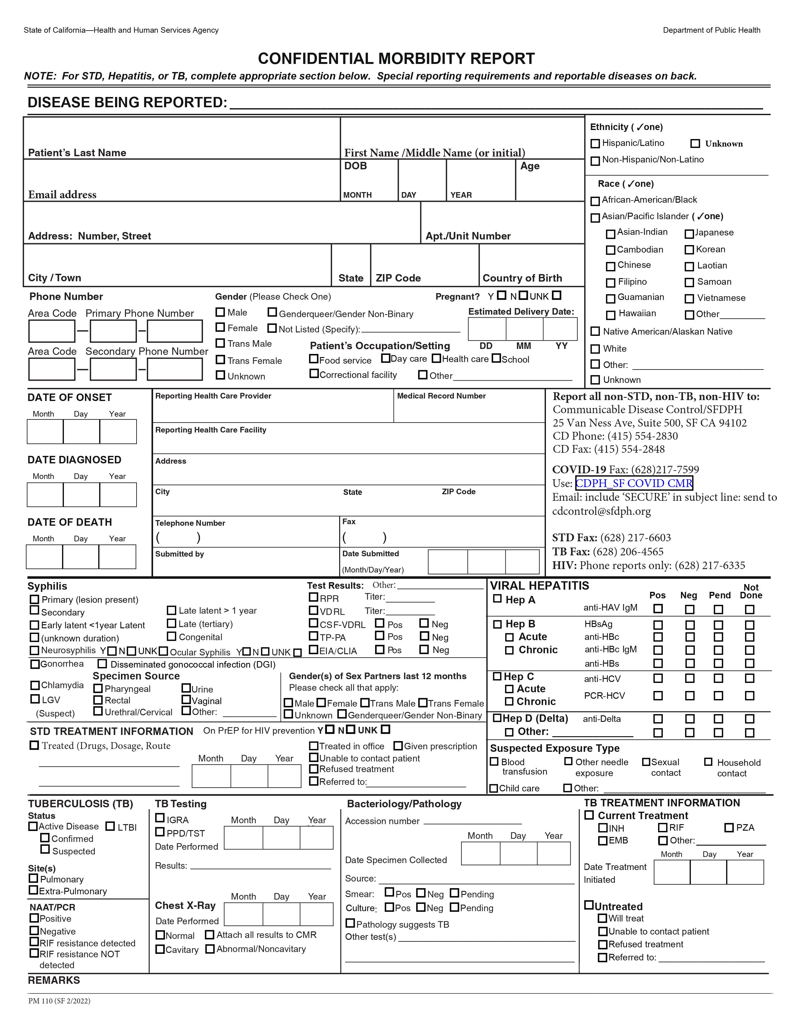 CMR Form