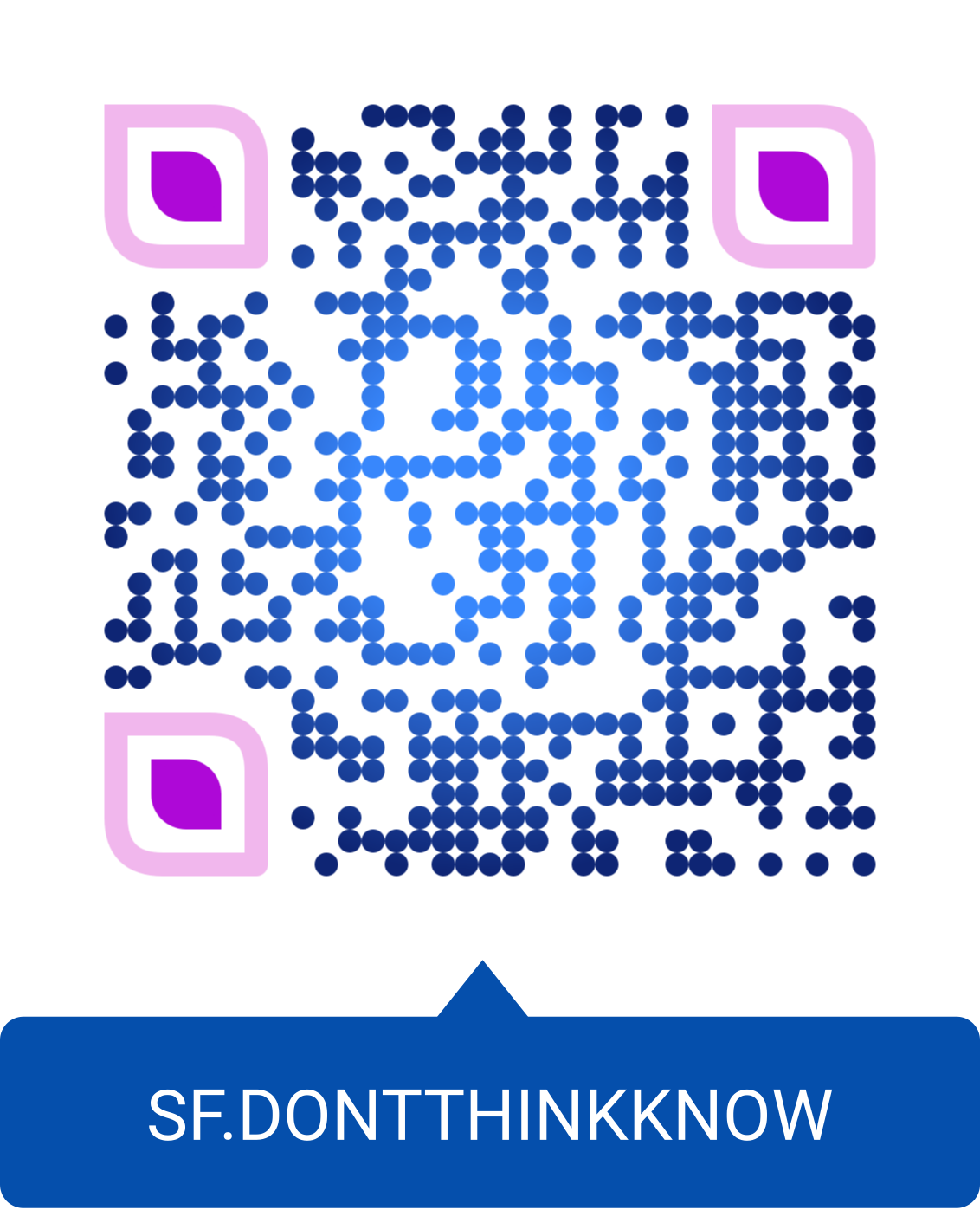 DONTTHINKKNOW QR